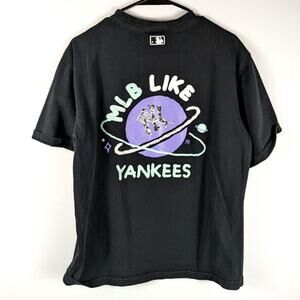 MLB New York Yankees Graphic T Shirt Men’s Large Black Genuine Merchandise